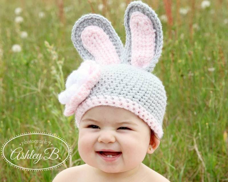 Blume-Bunny-Hut von ACrochetDesigns