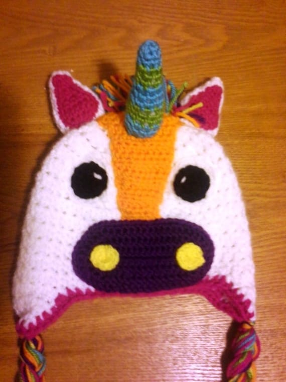 Einhorn-Hut von ACrochetDesigns