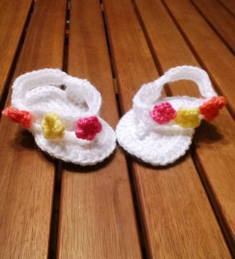 Frühling Blumen Flip-Flops von ACrochetDesigns