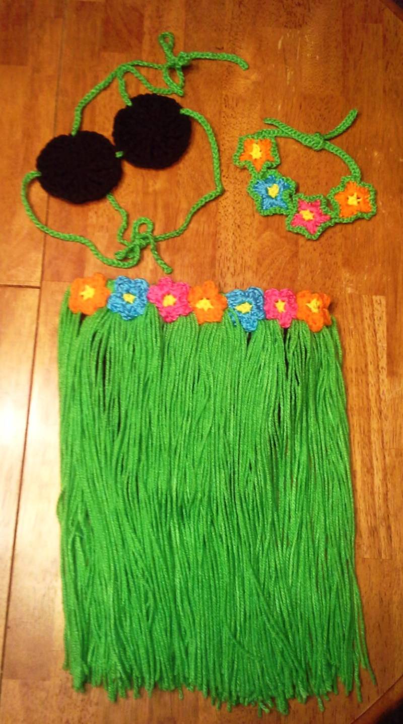 Hawaiian Luau 3 Stück Set von ACrochetDesigns