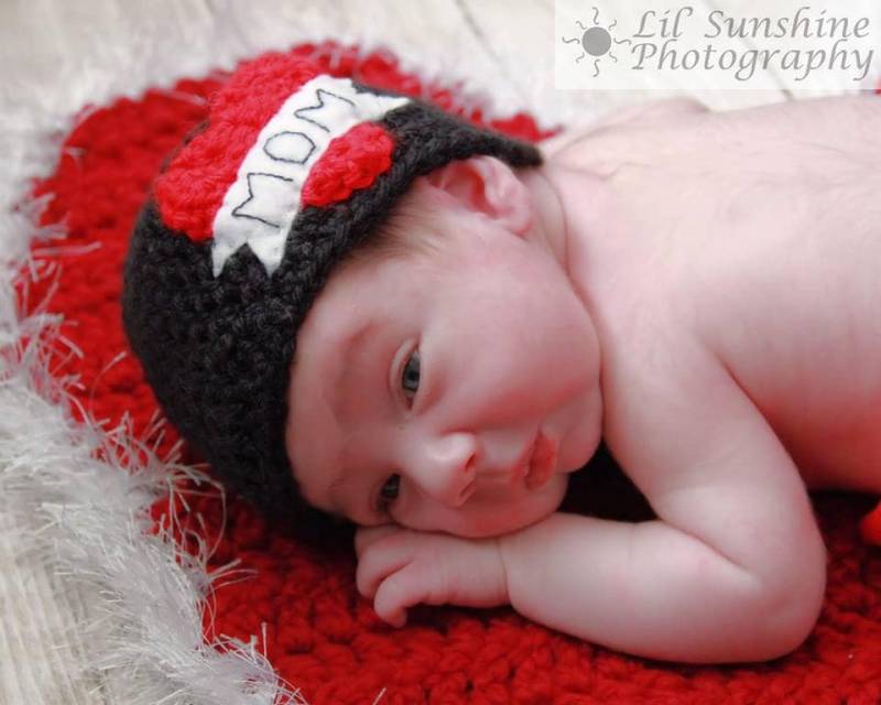 Ich Liebe Es Mama Oder Papa Beanie von ACrochetDesigns