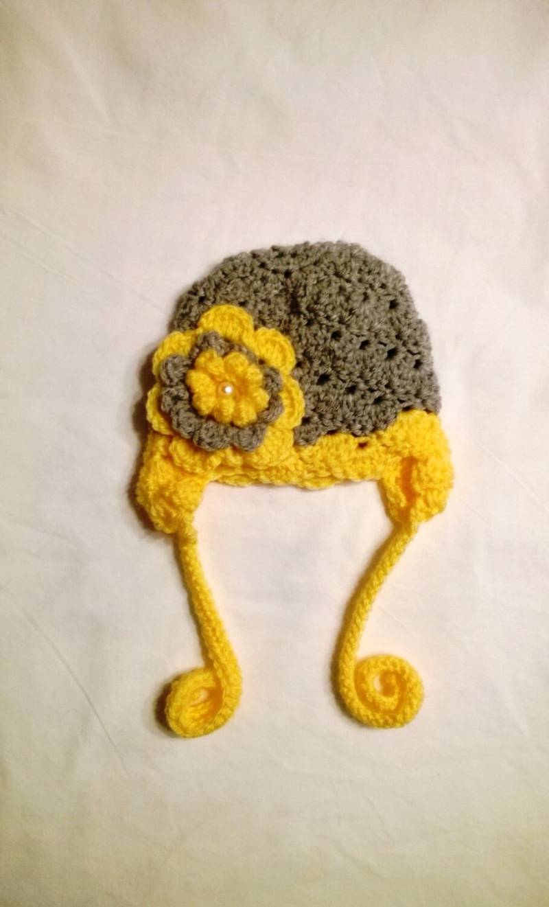 Schale & Blume Hut von ACrochetDesigns