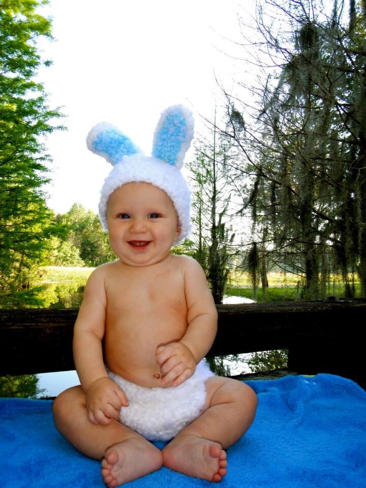 Unscharfe Bunny Hut von ACrochetDesigns