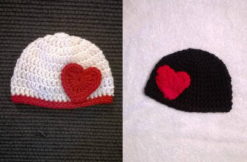 Valentine Herz Beanie von ACrochetDesigns