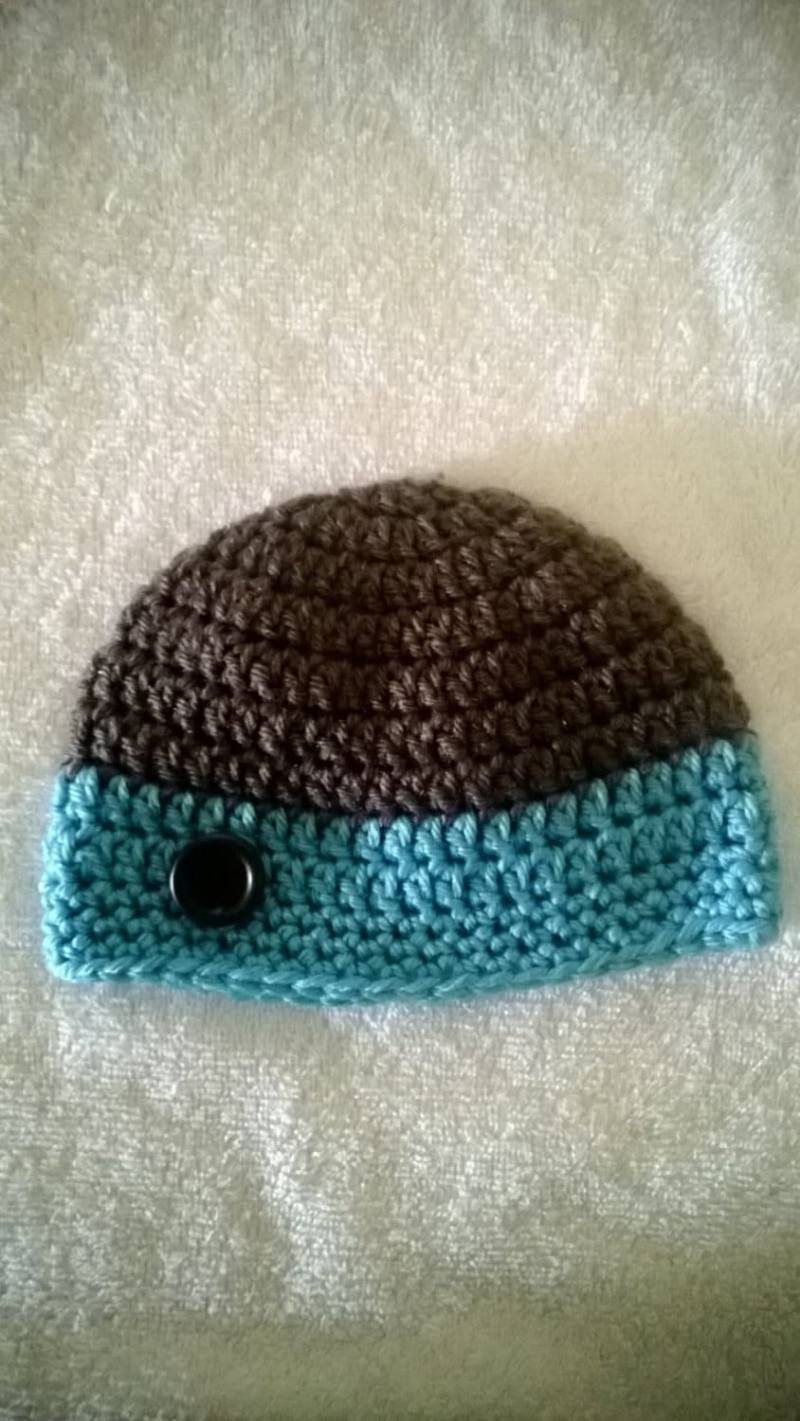 Zweifarbige Beanie von ACrochetDesigns