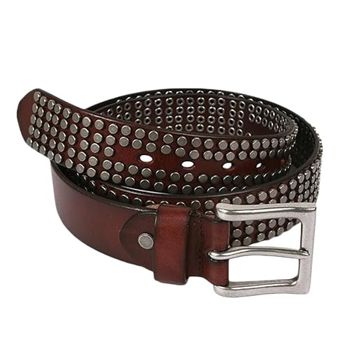 AD-BCrbgen Breiter Ledergürtel for Damen, Verstellbarer Riemen, Accessoire for Jeans, Hosen, Röcke, Damengürtel, Bequeme Passform, Alltag, Büro, Freizeitkleidung(125cm_Coffee) von AD-BCrbgen
