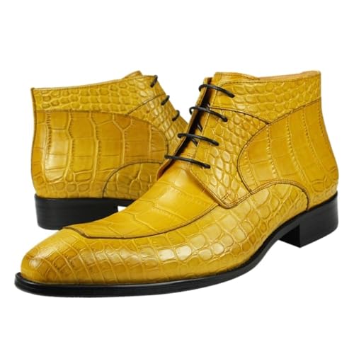 AD-BCrbgen Herren Winterstiefeletten Bequeme warme wasserdichte Freizeitschuhe for Schneewanderungen im Freien Winterschuhe(Black_41) von AD-BCrbgen