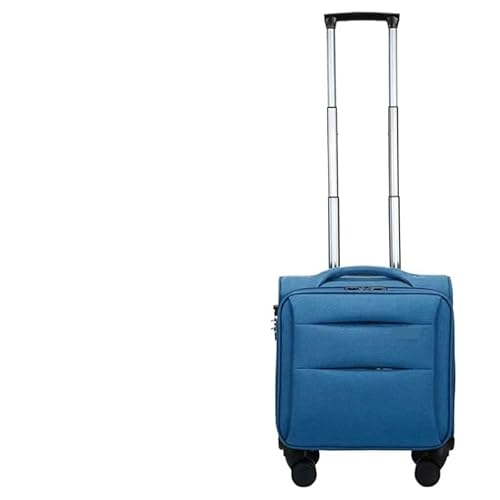AD-BCrbgen Kleiner Rollgepäck-Trolley for Herren und Damen, Leichter Reise-Trolley, multifunktionaler Gepäck-Trolley, niedliches Reisegepäck, geeignet for Geschäftsreisen und Reisen(Blue,14") von AD-BCrbgen