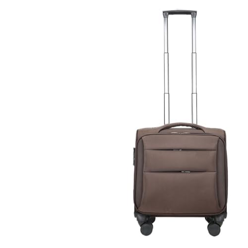 AD-BCrbgen Kleiner Rollgepäck-Trolley for Herren und Damen, Leichter Reise-Trolley, multifunktionaler Gepäck-Trolley, niedliches Reisegepäck, geeignet for Geschäftsreisen und Reisen(Brown,20") von AD-BCrbgen