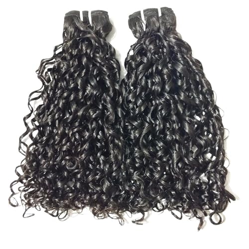 Damen-Haarblock-Locken, Spitzen-Kopfschmuck-Perücken, naturfarbene Faserperücken, glatte Vorhang-Locken (Color : 10inch) von AD-BCrbgen