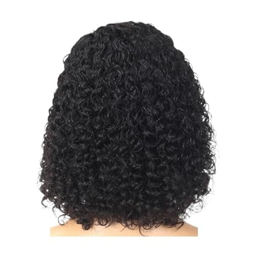 Damen-Perücke mit gelocktem Haar, Spitzenkopfbedeckungsperücke, Faserperücke, hitzebeständige geflochtene Haarperücke (Color : 16inch) von AD-BCrbgen