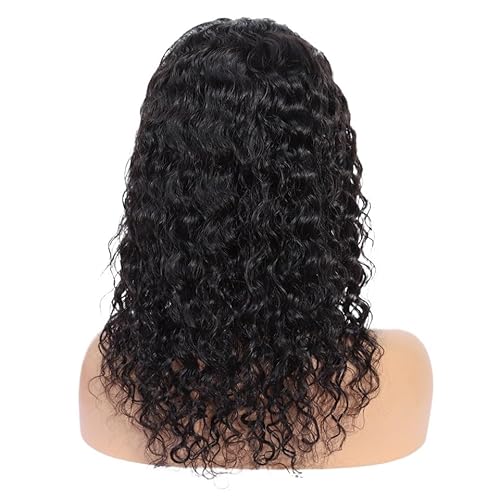 Damen-Perücke mit gelocktem Haar, Spitzenkopfbedeckungsperücke, Faserperücke, hitzebeständige geflochtene Haarperücke (Color : 16inch) von AD-BCrbgen