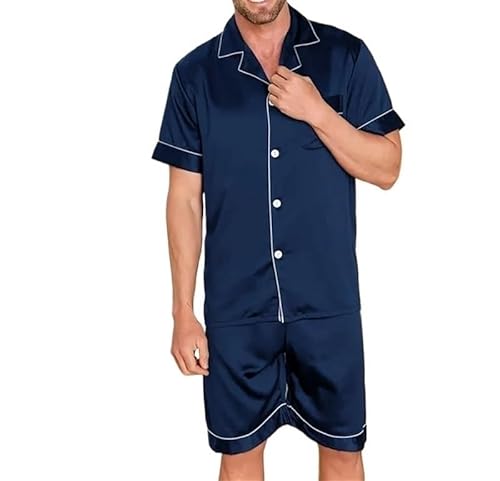 Premium-Pyjama for große und lange Männer. Home Essentials – Weiches, elastisches Lounge-Set. Atmungsaktive Nachtwäsche mit elastischer Taille. Entspannende Kleidung for das Homeoffice und ganztägiger von AD-BCrbgen