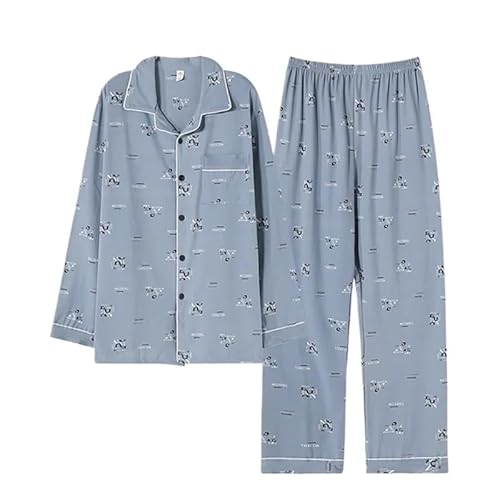 Premium-Pyjama for große und lange Männer. Home Essentials – Weiches, elastisches Lounge-Set. Atmungsaktive Nachtwäsche mit elastischer Taille. Entspannende Kleidung for das Homeoffice und ganztägiger von AD-BCrbgen
