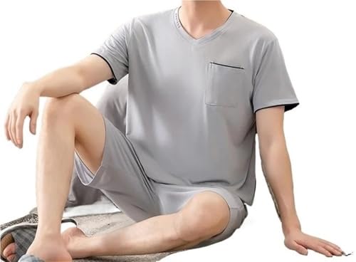 Premium-Pyjama for große und lange Männer. Home Essentials – Weiches, elastisches Lounge-Set. Atmungsaktive Nachtwäsche mit elastischer Taille. Entspannende Kleidung for das Homeoffice und ganztägiger von AD-BCrbgen