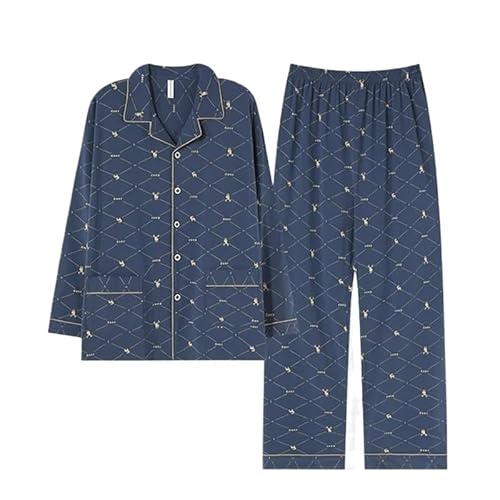 Premium-Pyjama for große und lange Männer. Home Essentials – Weiches, elastisches Lounge-Set. Atmungsaktive Nachtwäsche mit elastischer Taille. Entspannende Kleidung for das Homeoffice und ganztägiger von AD-BCrbgen