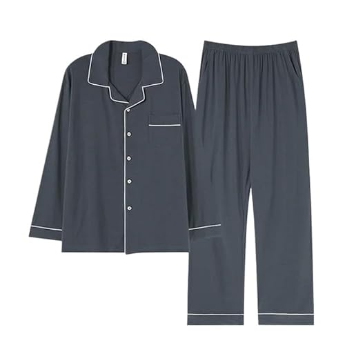 Premium-Pyjama for große und lange Männer. Home Essentials – Weiches, elastisches Lounge-Set. Atmungsaktive Nachtwäsche mit elastischer Taille. Entspannende Kleidung for das Homeoffice und ganztägiger von AD-BCrbgen