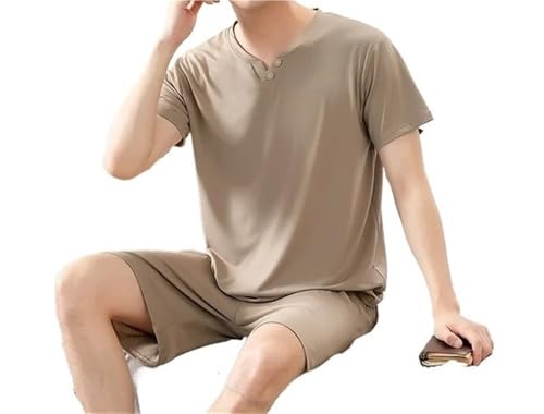 Premium-Pyjama for große und lange Männer. Home Essentials – Weiches, elastisches Lounge-Set. Atmungsaktive Nachtwäsche mit elastischer Taille. Entspannende Kleidung for das Homeoffice und ganztägiger von AD-BCrbgen