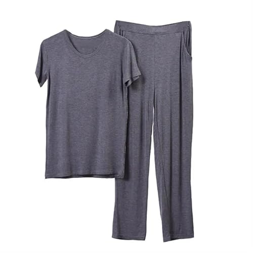 Premium-Pyjama for große und lange Männer. Home Essentials – Weiches, elastisches Lounge-Set. Atmungsaktive Nachtwäsche mit elastischer Taille. Entspannende Kleidung for das Homeoffice und ganztägiger von AD-BCrbgen