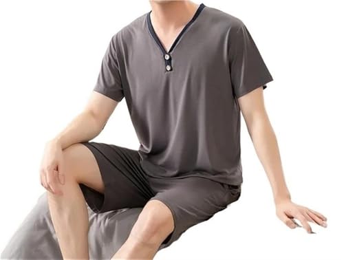 Premium-Pyjama for große und lange Männer. Home Essentials – Weiches, elastisches Lounge-Set. Atmungsaktive Nachtwäsche mit elastischer Taille. Entspannende Kleidung for das Homeoffice und ganztägiger von AD-BCrbgen