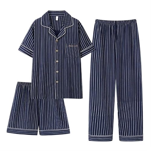 Premium-Pyjama for große und lange Männer. Home Essentials – Weiches, elastisches Lounge-Set. Atmungsaktive Nachtwäsche mit elastischer Taille. Entspannende Kleidung for das Homeoffice und ganztägiger von AD-BCrbgen