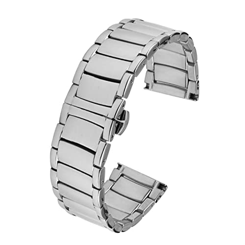 ADAARA Massives Edelstahl-Armband, 22 mm, für Armani AR60006/AR1980/AR1981/AR1853/AR11238 Herren-Uhrenarmband mit Schmetterlingsschnalle, 22 mm, 22 mm, Achat von ADAARA