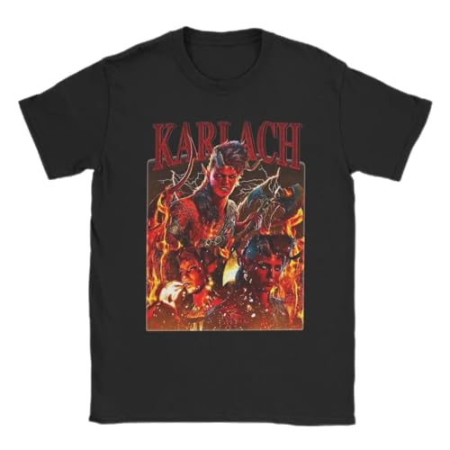 ADADE3ED3D3 Karlach-Barbarian-BG3-T-Shirts-s-Pure-T-Shirt-Round-Neck-Tees-Short von ADADE3ED3D3
