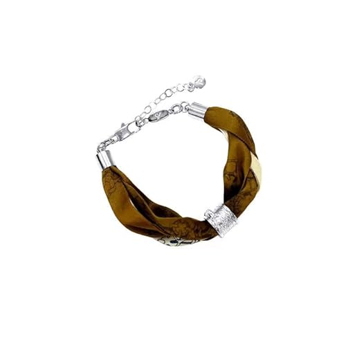 ADAJURI Elegante Halskette mit skulpturalem Anhänger aus Seide, hypoallergen, versilbertes Messing, Statement-Croissant-Anhänger, trendiges langes Schmuckdesign, Sommer-, Meer-, Strand-Accessoires ADAJURI Elegante Halskette mit skulpturalem Anhänger aus Seide, hypoallergen, versilbertes Messing, Statement-Croissant-Anhänger, trendiges langes Schmuckdesign, Sommer-, Meer-, Strand-Accessoires von ADAJURI