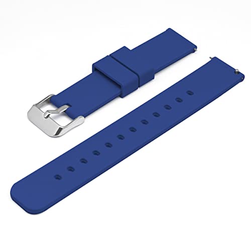 ADALLOR 0501 Silikon Uhrenarmbänder (18mm, Dunkelblau) von ADALLOR