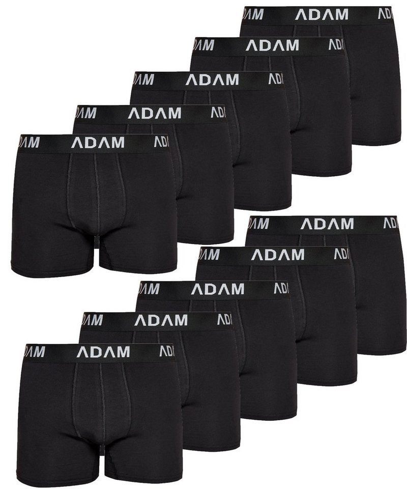 ADAM JEANS Boxershorts Herren Boxershorts aus extra weicher Baumwolle Boxer-1 (10-St., 2er Set, 6er Set, 8er Set, 10er Set, 12er Set) Boxershorts Herren Boxer Shorts Männer Unterhosen Trunks Underwear von ADAM JEANS