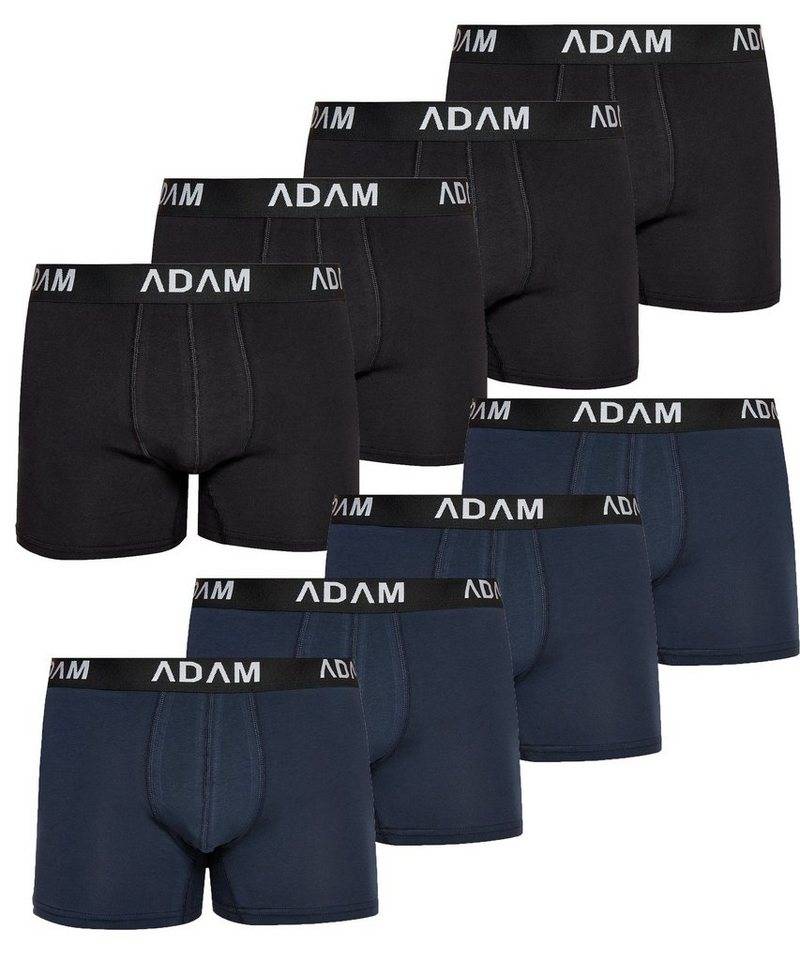 ADAM JEANS Boxershorts Herren Boxershorts aus extra weicher Baumwolle Boxer-1 (8-St., 2er Set, 6er Set, 8er Set, 10er Set, 12er Set) Boxershorts Herren Boxer Shorts Männer Unterhosen Trunks Underwear von ADAM JEANS
