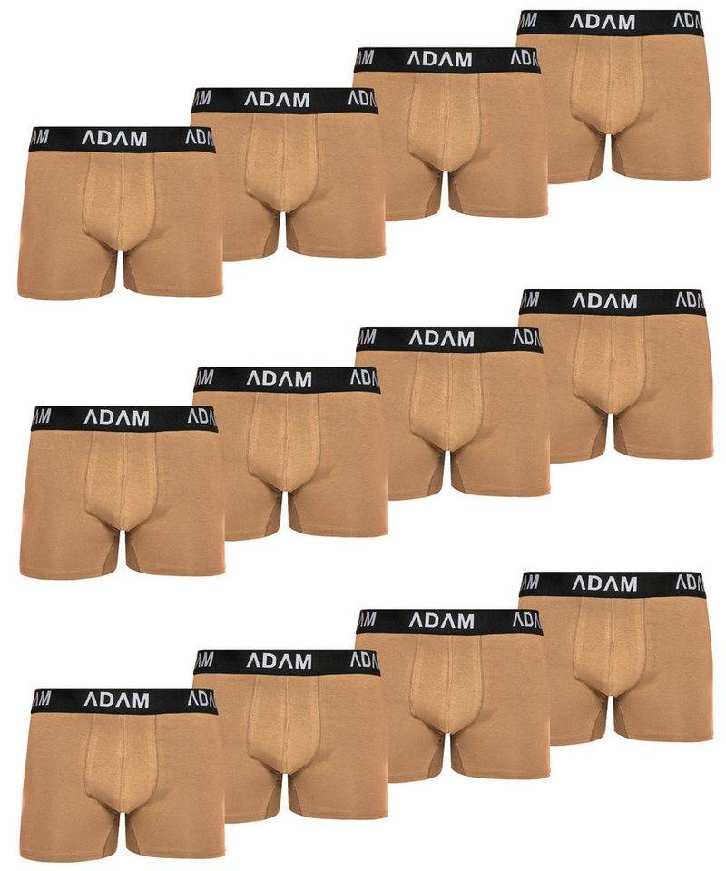 ADAM JEANS Boxershorts Herren Boxershorts aus extra weicher Baumwolle Boxer-1 (12-St., 2er Set, 6er Set, 8er Set, 10er Set, 12er Set) Boxershorts Herren Boxer Shorts Männer Unterhosen Trunks Underwear von ADAM JEANS