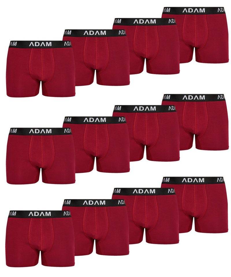 ADAM JEANS Boxershorts Herren Boxershorts aus extra weicher Baumwolle Boxer-1 (12-St., 2er Set, 6er Set, 8er Set, 10er Set, 12er Set) Boxershorts Herren Boxer Shorts Männer Unterhosen Trunks Underwear von ADAM JEANS