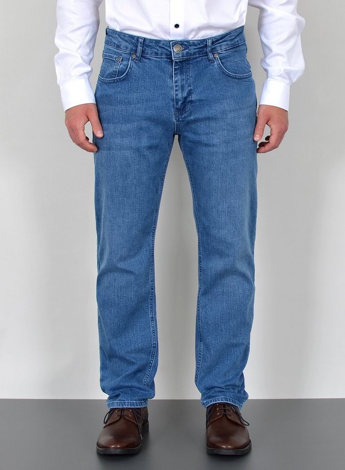 ADAM JEANS Straight-Jeans F100 Herren Straight Fit Jeans Hose Regular, bis Übergröße / Plussize Große Größe, Männer Straight Jeanshose mit Geradem Bein und normaler Form, Herren Jeans Straight Hose mit normaler Leibhöhe Stretch, Männer Jeans Hose Straight Fit Gerade Comfort, Herren Jeans, Jeans Herren, Herren Jeanshose Straight Fit, Jeans Herren Hose, Gerade Schnitt Jeans Herren, Jeans Herren Straight Fit Herren Jeans, Straight Leg Jeans von ADAM JEANS