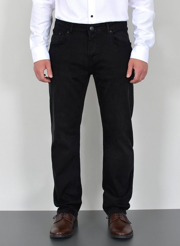 ADAM JEANS Straight-Jeans Herren Jeans Straight Hose Stretch Regular Fit Jeanshose Comfort Fit Schwarze Jeans Herren Jeans Straight Jeans Herren Regular Fit Stretch von ADAM JEANS