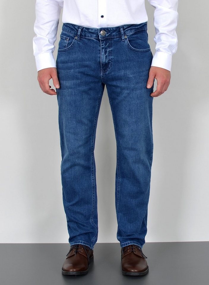 ADAM JEANS Straight-Jeans F100 Herren Straight Fit Jeans Hose Regular, bis Übergröße / Plussize Große Größe, Männer Straight Jeanshose mit Geradem Bein und normaler Form, Herren Jeans Straight Hose mit normaler Leibhöhe Stretch, Männer Jeans Hose Straight Fit Gerade Comfort, Herren Jeans, Jeans Herren, Herren Jeanshose Straight Fit, Jeans Herren Hose, Gerade Schnitt Jeans Herren, Jeans Herren Straight Fit Herren Jeans, Straight Leg Jeans von ADAM JEANS