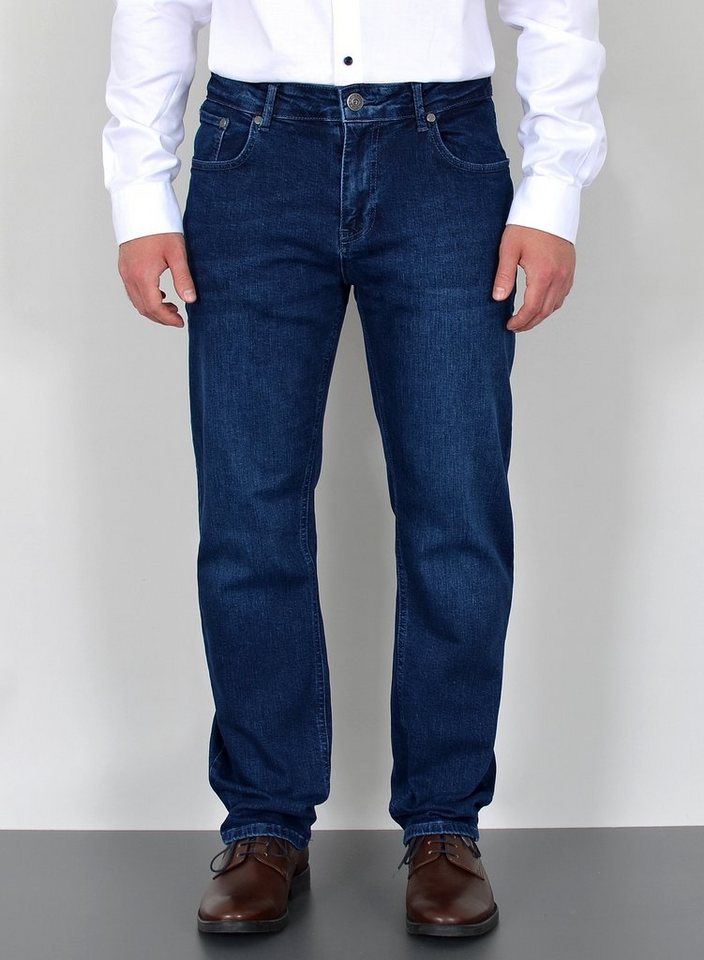 ADAM JEANS Straight-Jeans F100 Herren Straight Fit Jeans Hose Regular, bis Übergröße / Plussize Große Größe, Männer Straight Jeanshose mit Geradem Bein und normaler Form, Herren Jeans Straight Hose mit normaler Leibhöhe Stretch, Männer Jeans Hose Straight Fit Gerade Comfort, Herren Jeans, Jeans Herren, Herren Jeanshose Straight Fit, Jeans Herren Hose, Gerade Schnitt Jeans Herren, Jeans Herren Straight Fit Herren Jeans, Straight Leg Jeans von ADAM JEANS