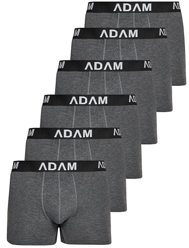 ADAM Boxershorts Herren Unterwäsche 6er / 8er / 10er /12er Pack - Premium Männer Boxer-Shorts Herren Trunks Boxer aus extraweicher Baumwolle von ADAM