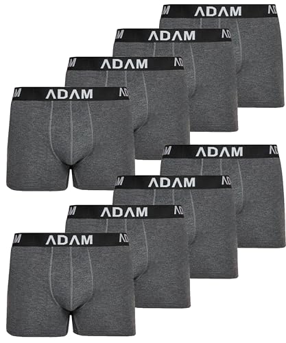 ADAM Boxershorts Herren Unterwäsche 6er / 8er / 10er /12er Pack - Premium Männer Boxer-Shorts Herren Trunks Boxer aus extraweicher Baumwolle von ADAM