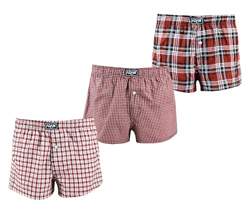 ADAM Boxershorts locker Herren Web Boxershorts Baumwolle Herren Boxer Unterwäsche Webboxer Männer Boxer weit ADAM Boxershorts locker Herren Web Boxershorts Baumwolle Herren Boxer Unterwäsche Webboxer Männer Boxer weit von ADAM