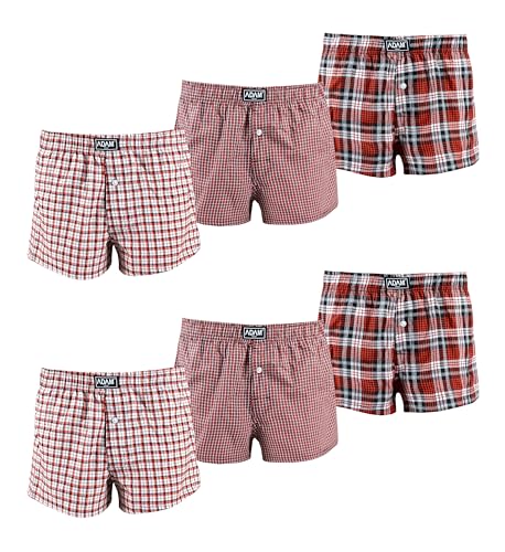 ADAM Boxershorts locker Herren Web Boxershorts Baumwolle Herren Boxer Unterwäsche Webboxer Männer Boxer weit von ADAM