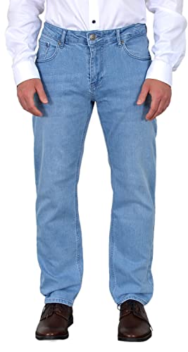 ADAM Hellblaue Jeans Herren Regular Fit - Premium Herren Jeans Stretch Hose mit Geradem Schnitt von ADAM