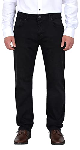 ADAM Herren Jeans schwarz Jeans Herren Straight - Perfekt sitzende Gerade Schnitt Jeans für Herren von ADAM