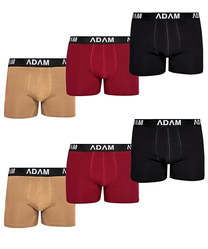 ADAM Männer Boxershorts Herren Boxershorts 6er Pack Boxer ADAM Männer Boxershorts Herren Boxershorts 6er Pack Boxer von ADAM