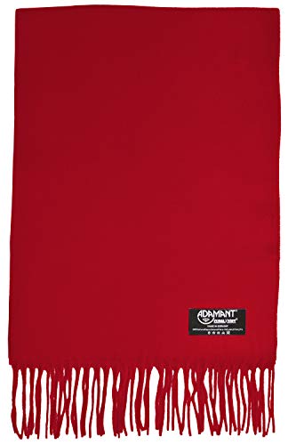 ADAMANT Climaxsoft XL Schal - UNISEX = (D/H/alle) - Winterschal - 200x30 cm - weich wie Kaschmir - Lieblingsschal (Hellrot) von ADAMANT