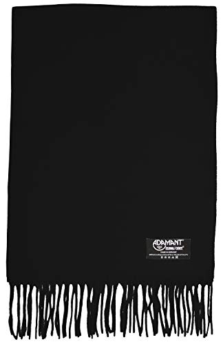 ADAMANT XL Schal Climaxsoft - UNISEX - (D/H/alle) - Winterschal - 200x30 cm - weich wie Kaschmir - Lieblingsschal (Schwarz) von ADAMANT