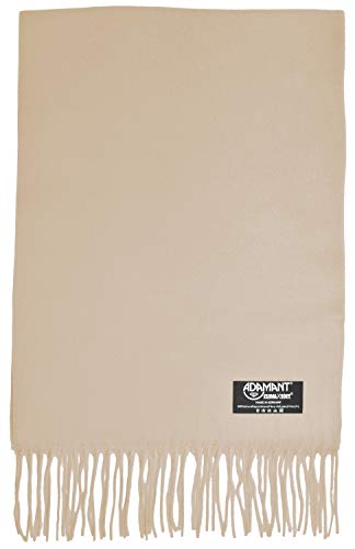 Schal Herren/Damen=Unisex 100% Climaxsoft (weich wie Kaschmir) STANDARD-MAß 30x180cm - MADE IN GERMANY (Beige) von ADAMANT