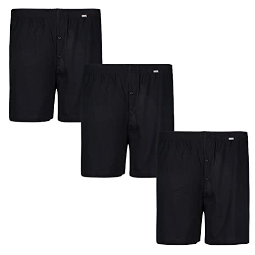 ADAMO Boxershorts James | Herren Boxershorts I Männer Shorts | Boxershorts Men | Shorts Herren I Herrenunterwäsche I 100% Baumwolle 3er Pack in schwarz Übergrößen 8-20 / XXL-8XL, Größe:14 von ADAMO