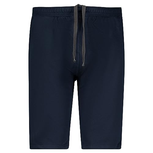 ADAMO Sporthose Herren kurz für Übergrößen 100% Baumwolle, Blau, 7XL I Angenehme Kurze Jogginghose Herren mit Kordel & 2 Einschubtaschen I Gym Shorts von ADAMO