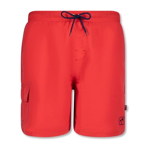 ADAMO Beach Bermuda Modell Kuba in rot für Herren bis Übergröße 12XL, Größe:3XL von ADAMO